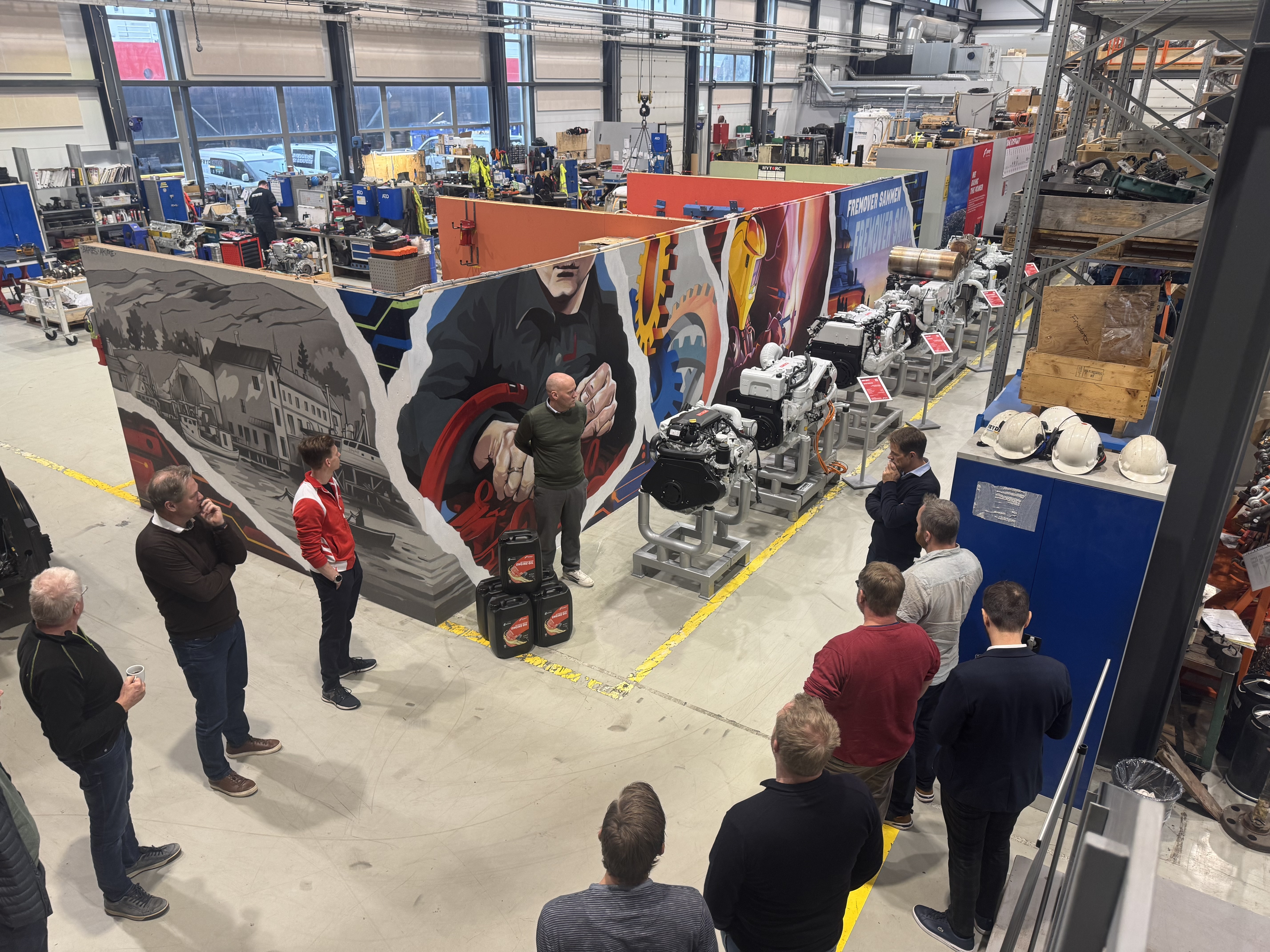 Customer day at Hanøytangen: FPT and Frydenbø presented the future of marine industry solutions